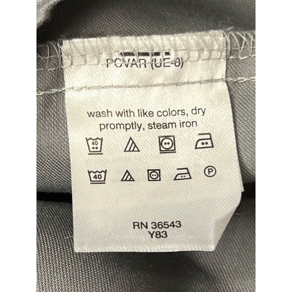 Van Heusen Men's 20 (35-36) Tall Fit Stretch Gray Dress Shirt Oeko-Tex LS Collar - Picture 11 of 16